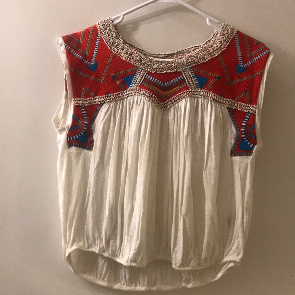 Free People Tribal Boho Top